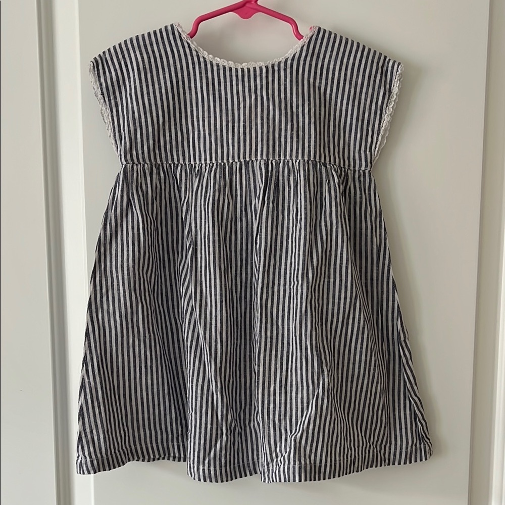 Petite Lucette Paris Cotton/Linen Blend Dress